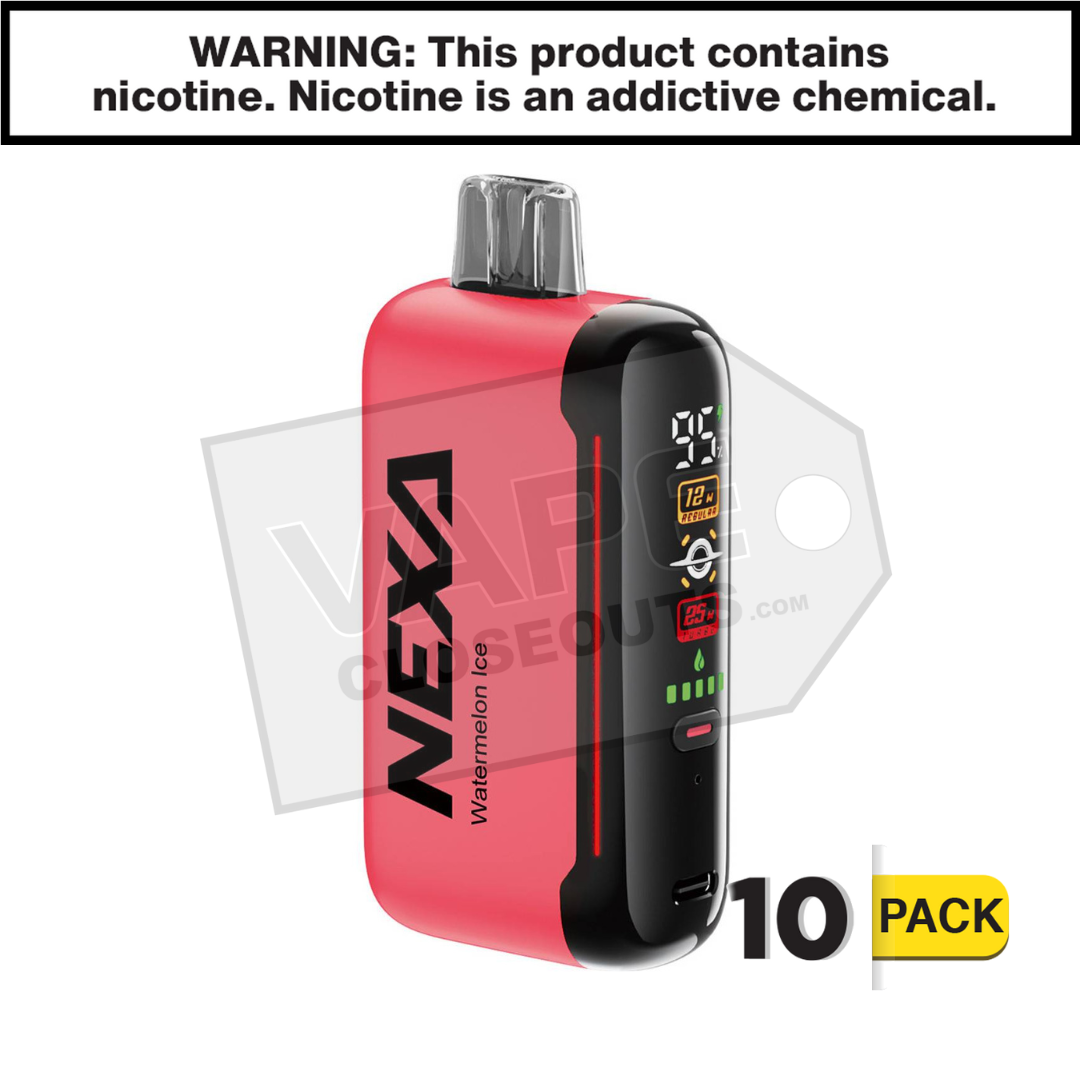 Watermelon Ice Nexa N20000 Vape 10 Pack 