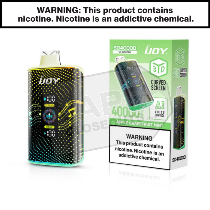 Apple Grapefruit Mint iJoy Bar SD40000 Disposable Vape
