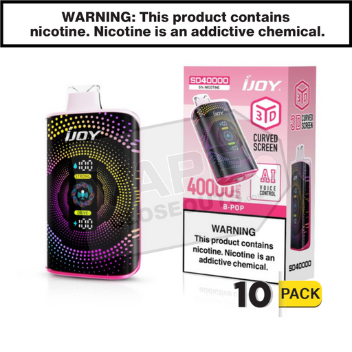 B POP iJoy Bar SD40000 Disposable Vape 10 pack