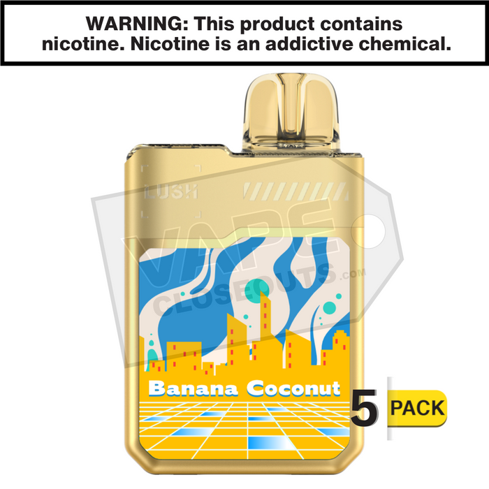 Banana Coconut Geek Bar Digiflavor Lush 20K Disposable Vape Banana Coconut Geek Bar Digiflavor Lush 20K Disposable Vape
