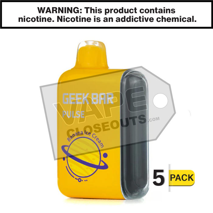 Banana Ice Cream Geek Bar Pulse Disposable Vape VC Banana Ice Cream Geek Bar Pulse Disposable Vape VC