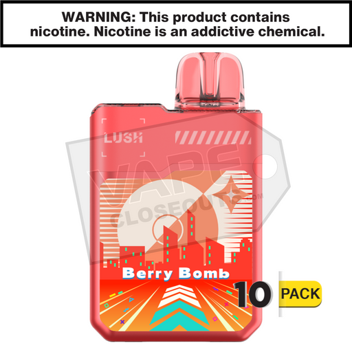 Berry Bomb Geek Bar Digiflavor Lush 20K Disposable Vape 10 pack