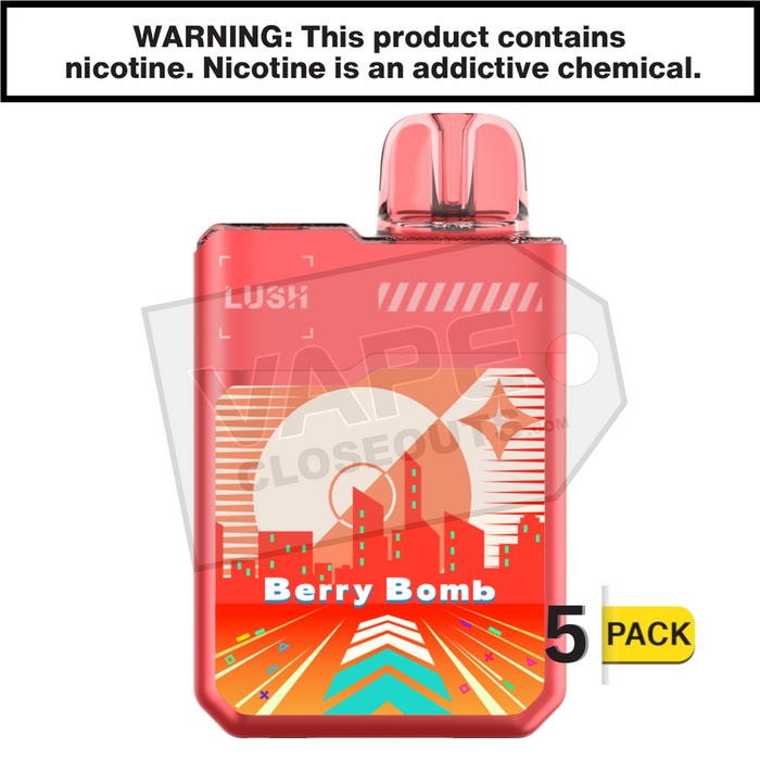 Berry Bomb Geek Bar Digiflavor Lush 20K Disposable Vape Berry Bomb Geek Bar Digiflavor Lush 20K Disposable Vape