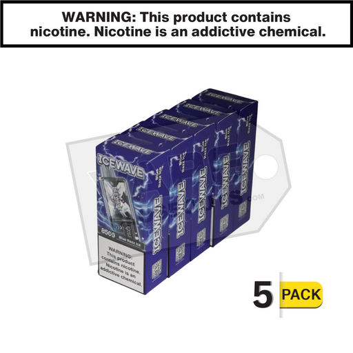 icewave x8500 disposable vape Blue Razz Ice Icewave X8500 Disposable Vape