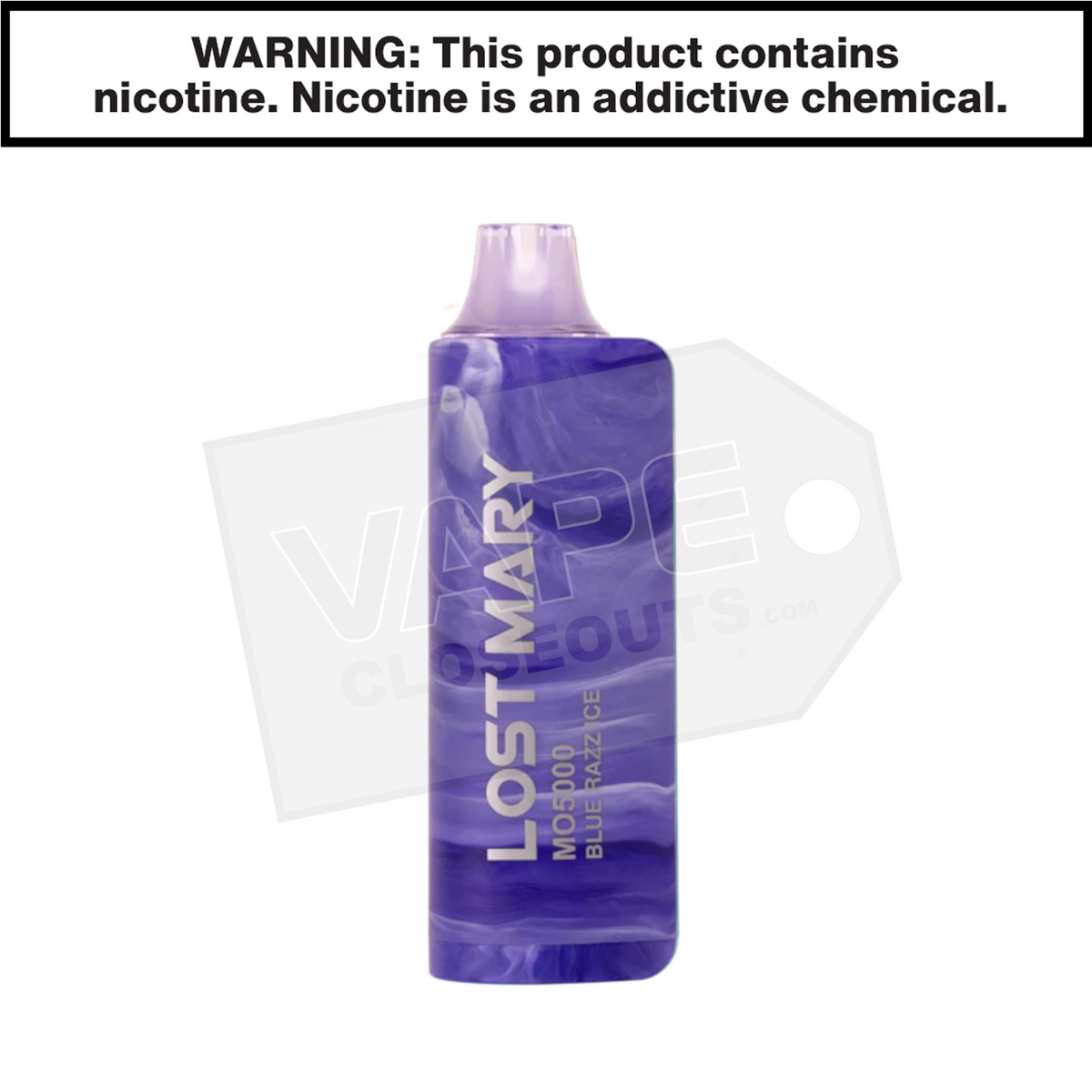 lost mary mo5000 blue razz ice Lost Mary MO5000 Frozen Edition Disposable Vape main image 1
