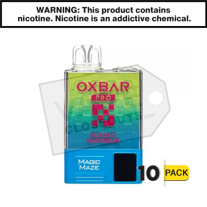 Blue Razz Watermelon OXBAR Magic Maze Pro 10K Blue Razz Watermelon OXBAR Magic Maze Pro 10K