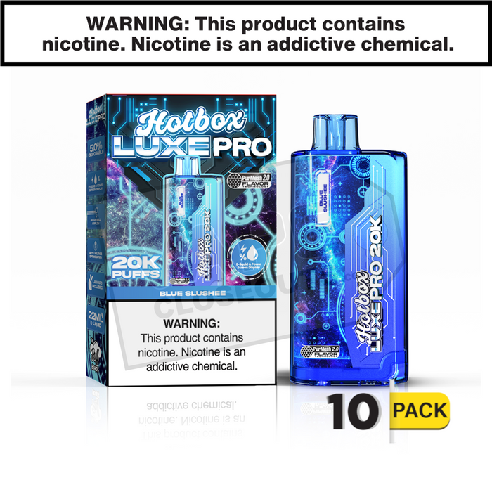 Blue Slushee Hotbox Luxe Pro 20K Disposable Vape Blue Slushee Hotbox Luxe Pro 20K Disposable Vape