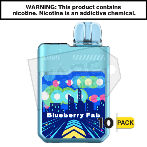 Blueberry Fab Geek Bar Digiflavor Lush 20K Disposable Vape 10 pack