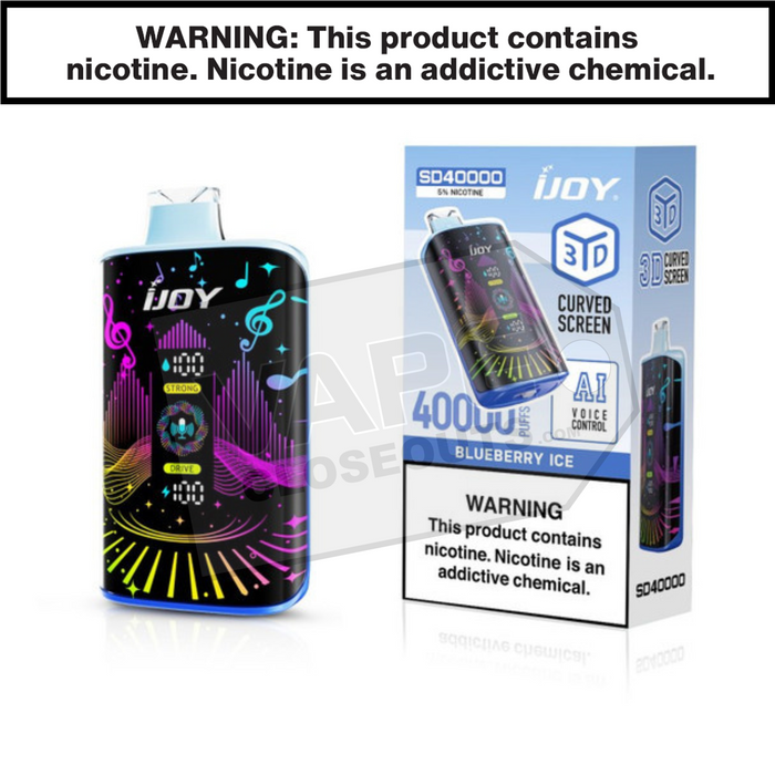 Blueberry Ice iJoy Bar SD40000 Disposable Vape
