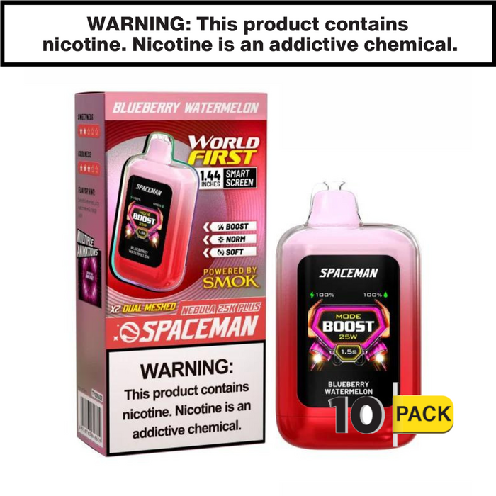 nebula disposable vape Blueberry Watermelon Spaceman Nebula 25K Plus Disposable Vape