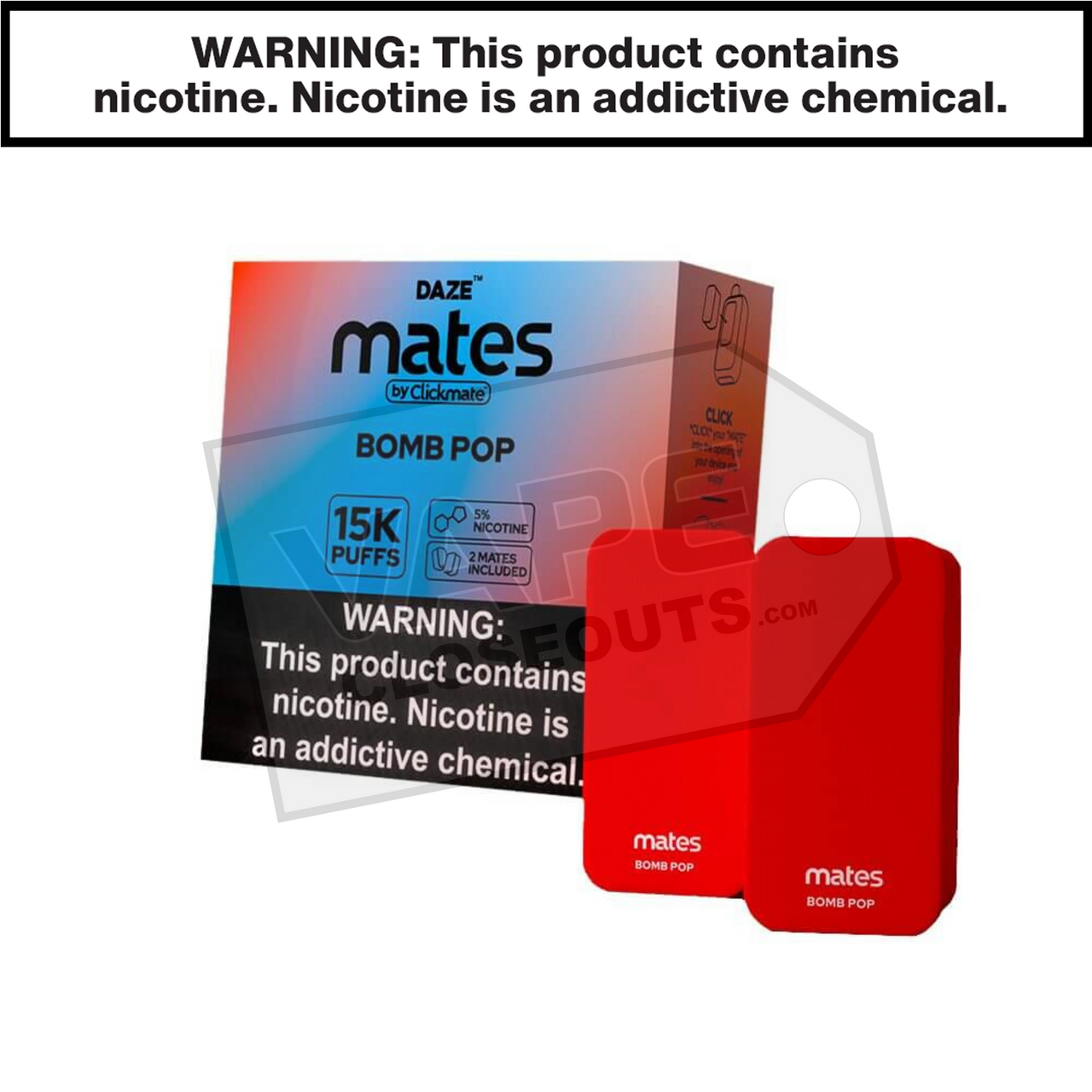 Bomb Pop Clickmate Pre-Filled Mate Pods