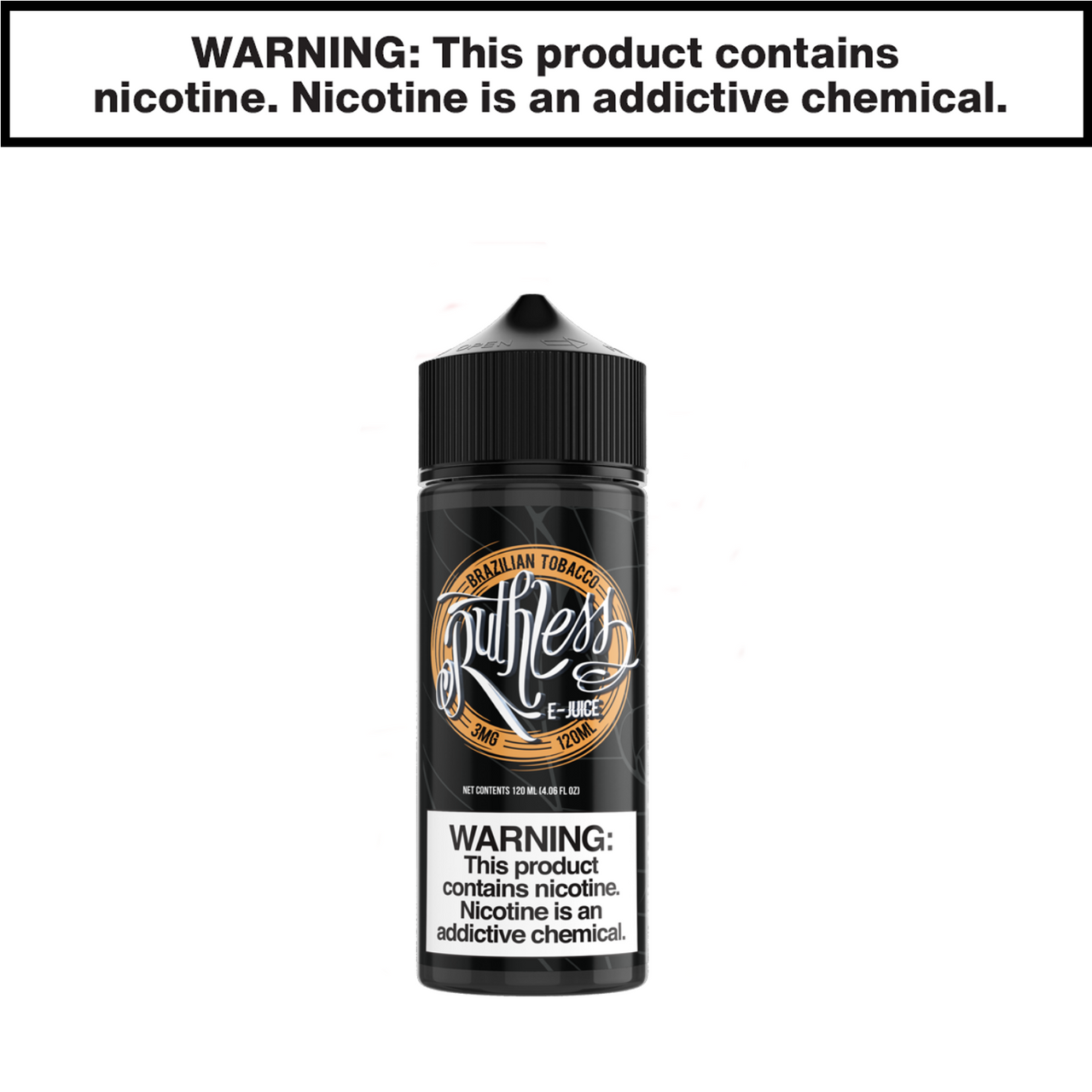 Brazillian Tobacco Ruthless eJuice 120mL Freebase