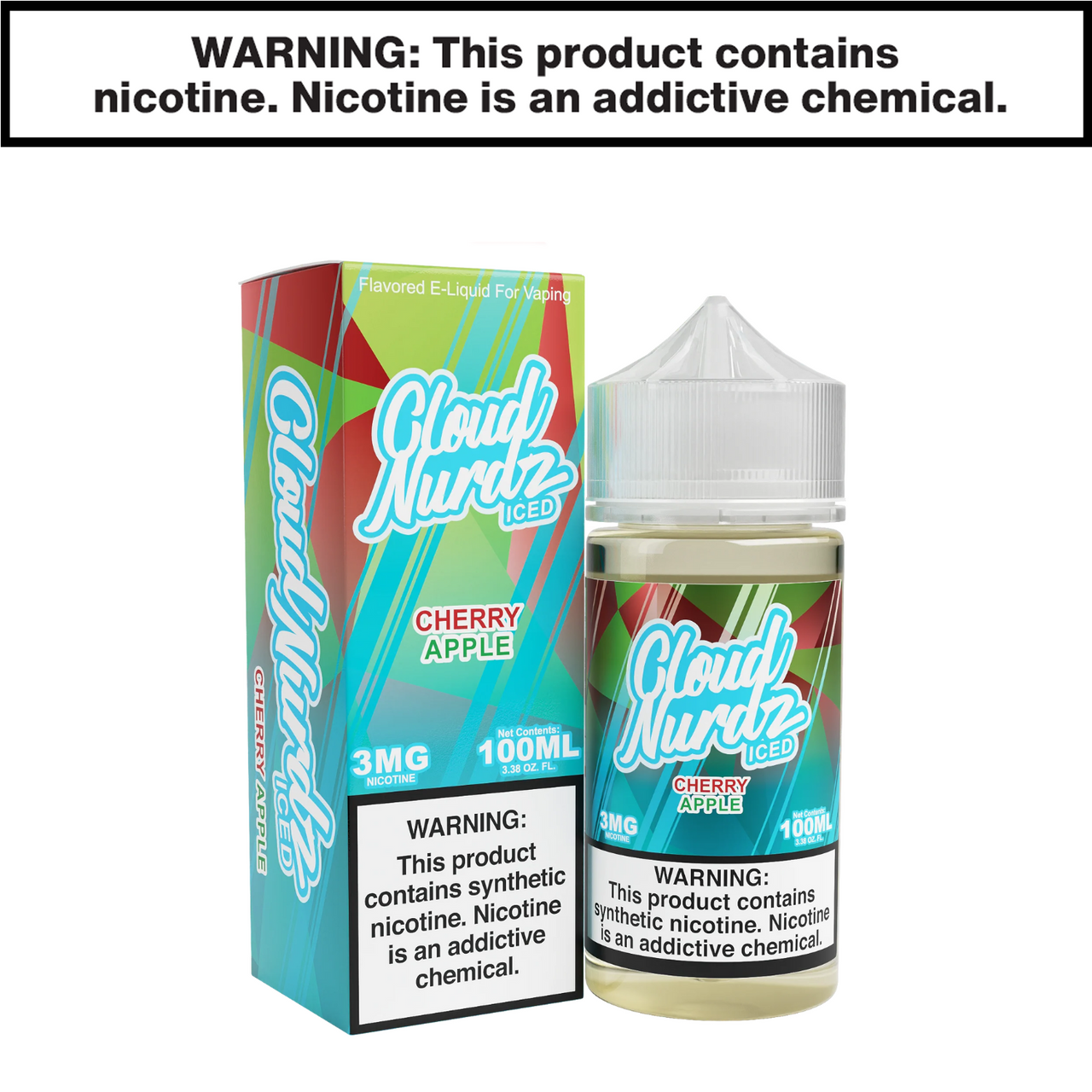 Cherry Apple Iced Freebase Cloud Nurdz eJuice 