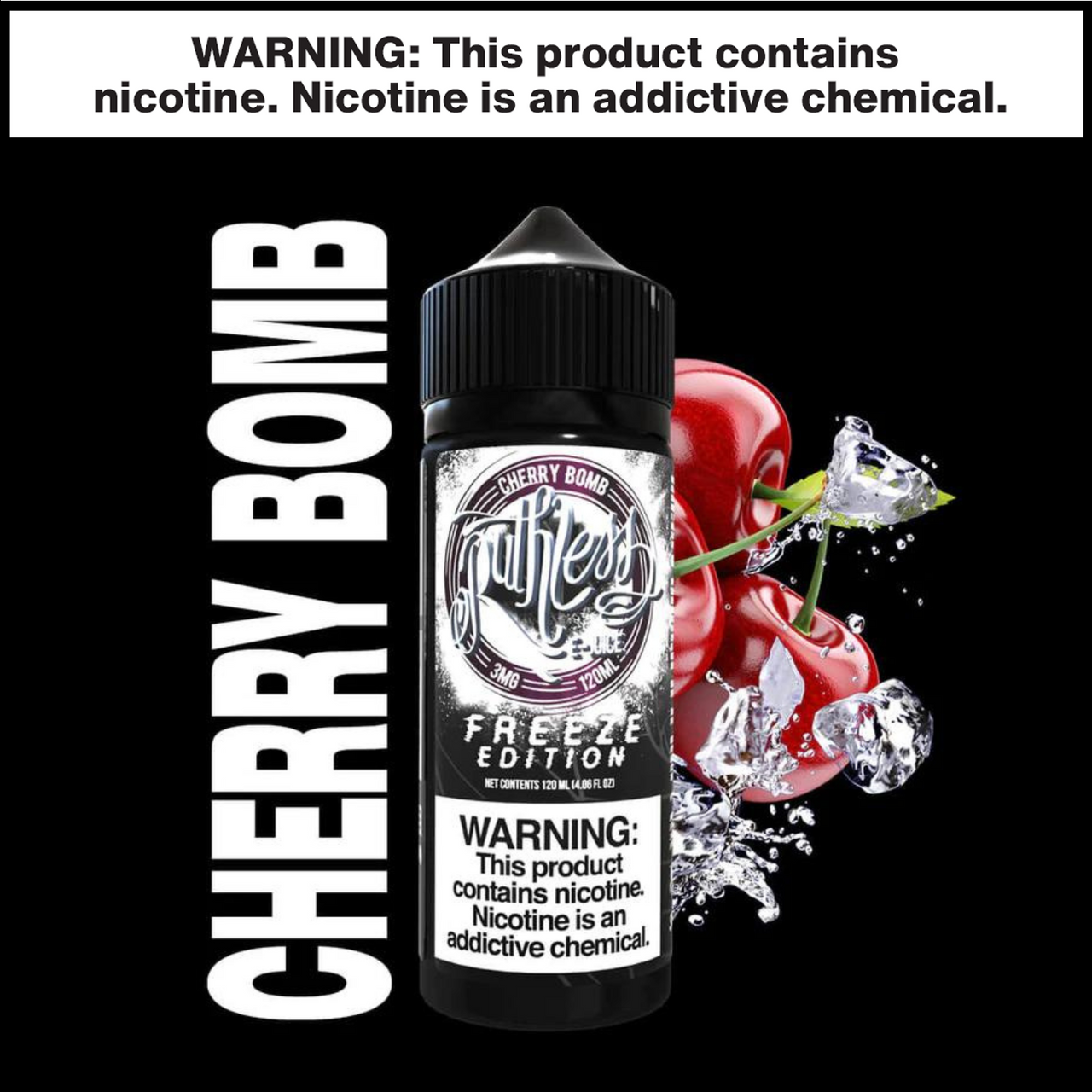 Cherry Bomb Ruthless eJuice 120mL Freebase