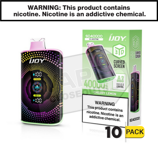 Cherry Lemon iJoy Bar SD40000 Disposable Vape 10 pack