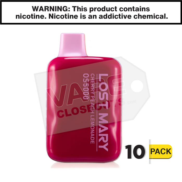 lost mary os5000 cherry peach lemonade Cherry Peach Lemonade Lost Mary OS5000 Disposable Vape