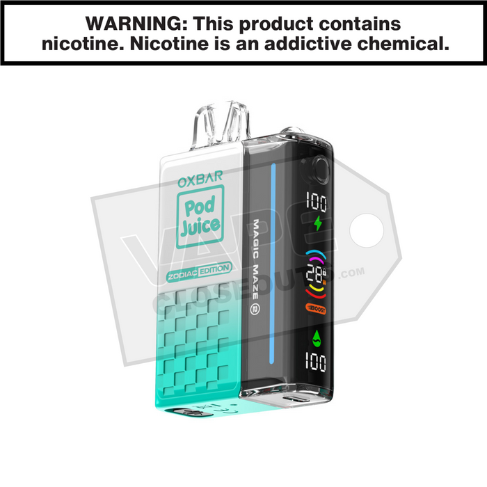 Clear Emerald Oxbar Magic Maze 2 30K Disposable Vape Clear Emerald Oxbar Magic Maze 2 30K Disposable Vape
