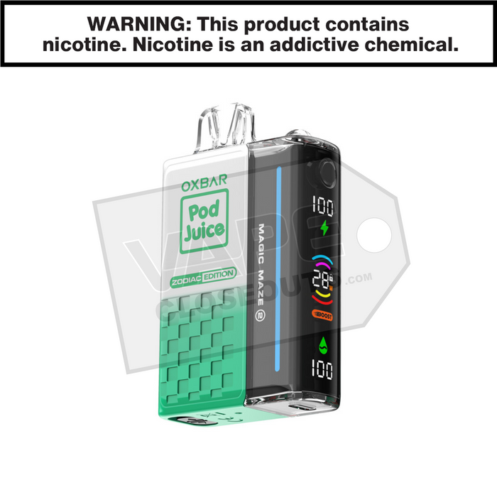 Clear Jewel Oxbar Magic Maze 2 30K Disposable Vape Clear Jewel Oxbar Magic Maze 2 30K Disposable Vape