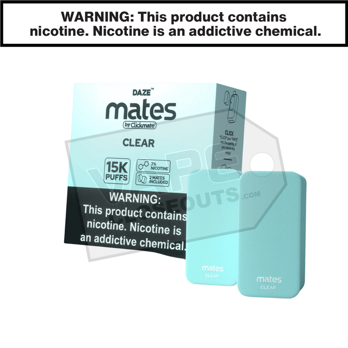 Mates Clear Clickmate Pods 15K (2pk) Mates Clear Clickmate Pods 15K (2pk)