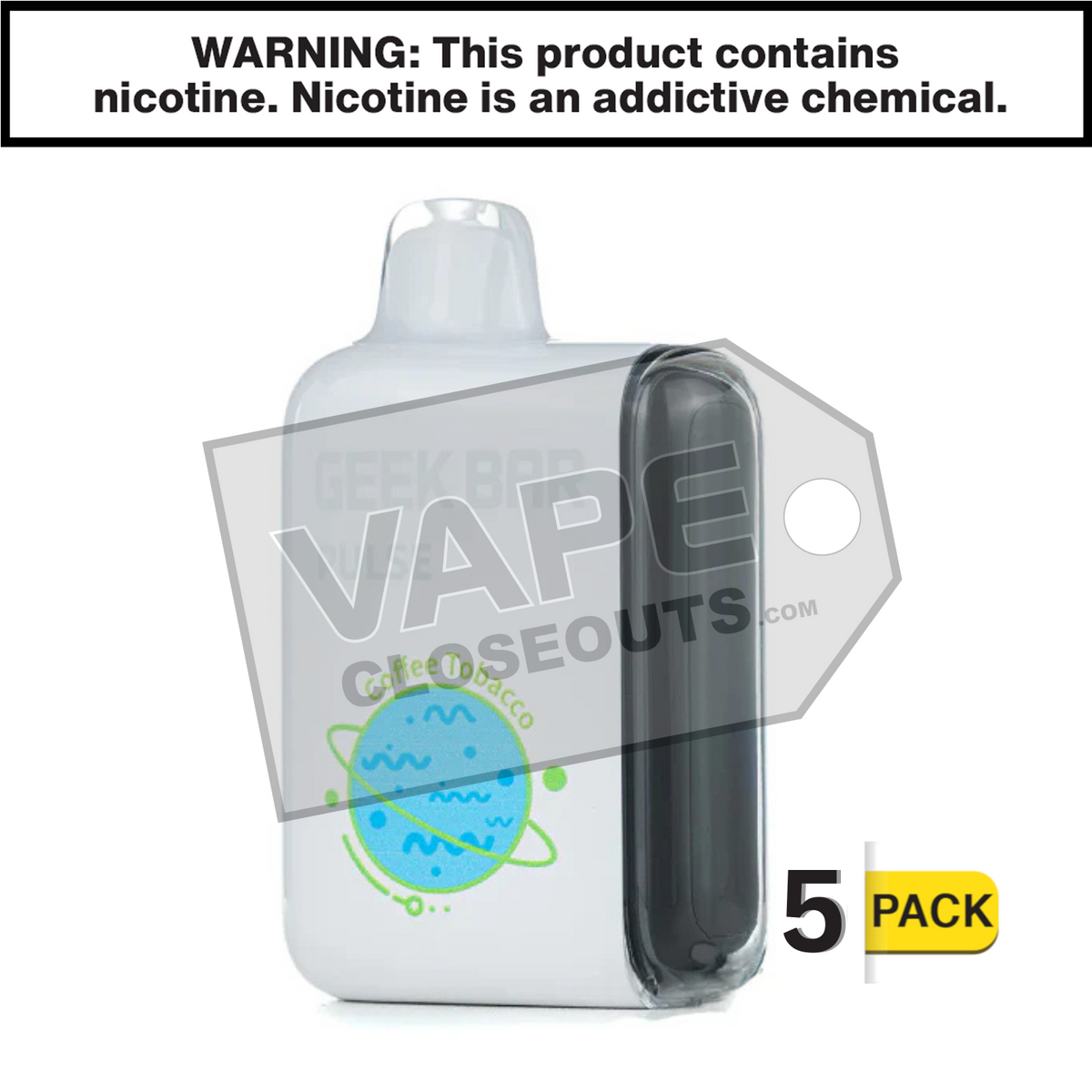 Coffee Tobacco Geek Bar Pulse Disposable Vape VC Coffee Tobacco Geek Bar Pulse Disposable Vape VC