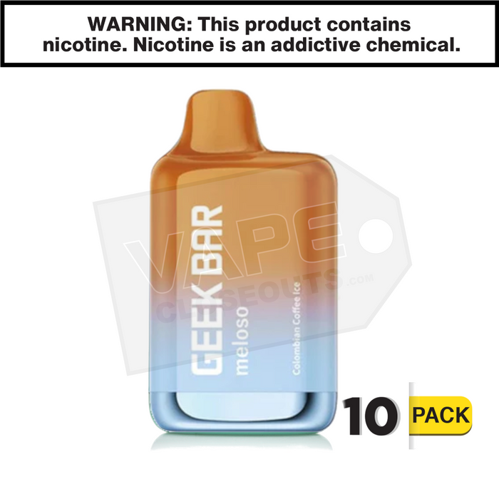 Colombian Coffee Ice Geek Bar Meloso Max Disposable Vape Colombian Coffee Ice Geek Bar Meloso Max Disposable Vape