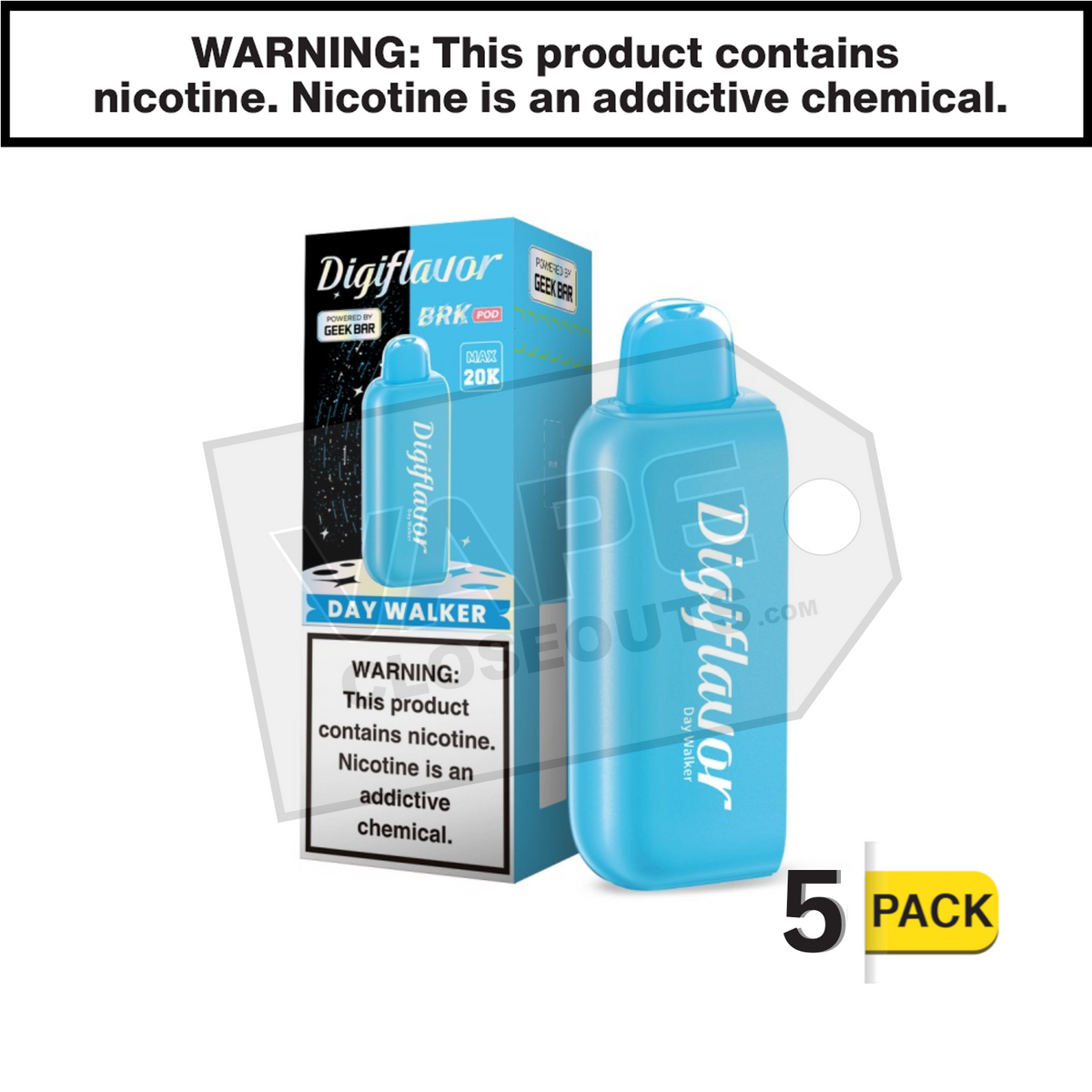 elf bar vape uk Day Walker Geek Bar DigiFlavor BRK Pod 20K Disposable Vape