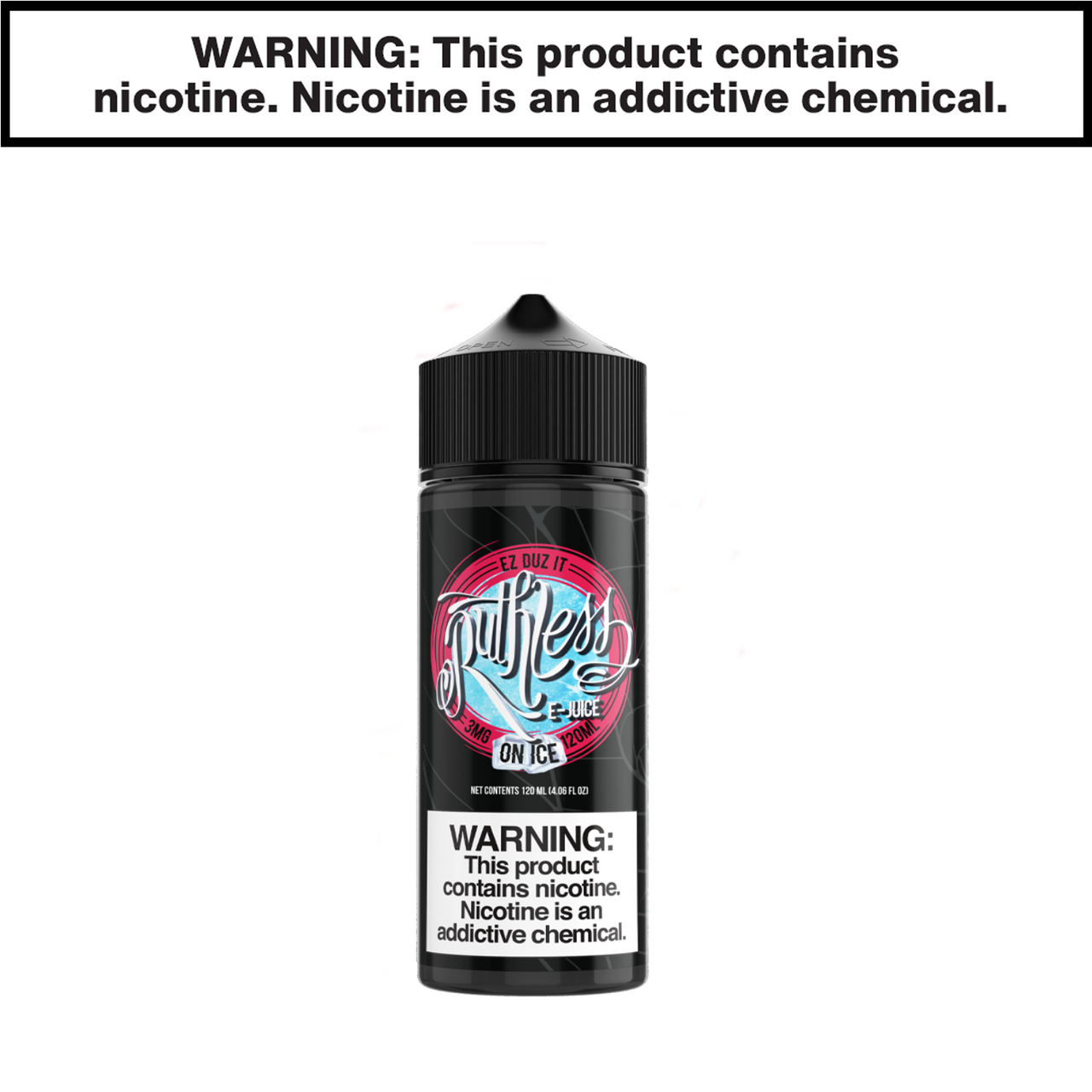 Ez Duz it on ice Ruthless eJuice 120mL Freebase