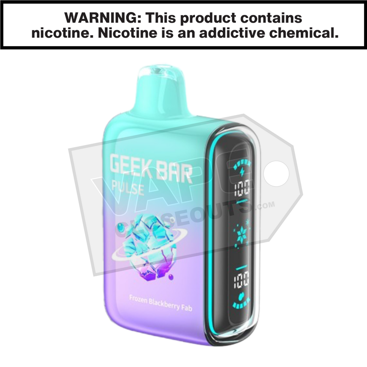 Frozen Blackberry Fab Geek Bar Pulse Disposable Vape