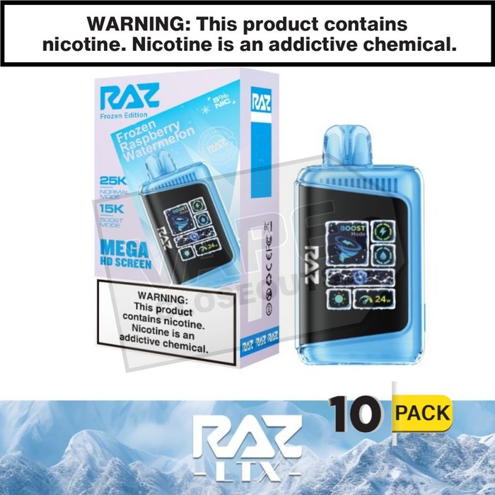 Frozen Raspberry Watermelon RAZ LTX 25K Disposable Vape