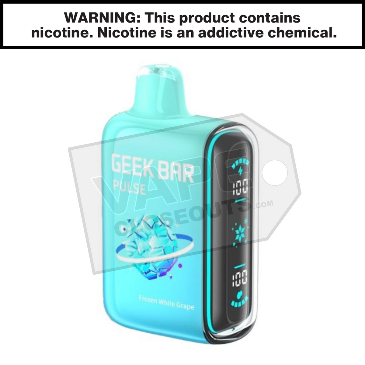grape geek bar vape Frozen White Pulse Disposable Select Flavor ::Orange Vanilla 20MG NIC SALT geek bar b pop