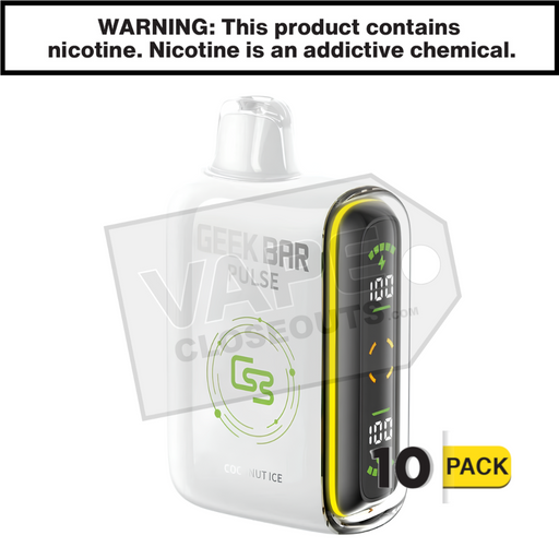Coconut Ice Geek Bar Pulse Disposable Vape Coconut Ice Geek Bar Pulse Disposable Vape