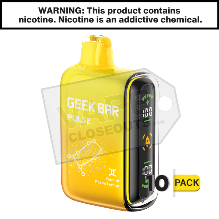 Grape Lemon Geek Bar Pulse Disposable Vape Grape Lemon Geek Bar Pulse Disposable Vape