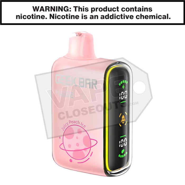 Juicy Peach Ice Geek Bar Pulse Disposable Vape Juicy Peach Ice Geek Bar Pulse Disposable Vape