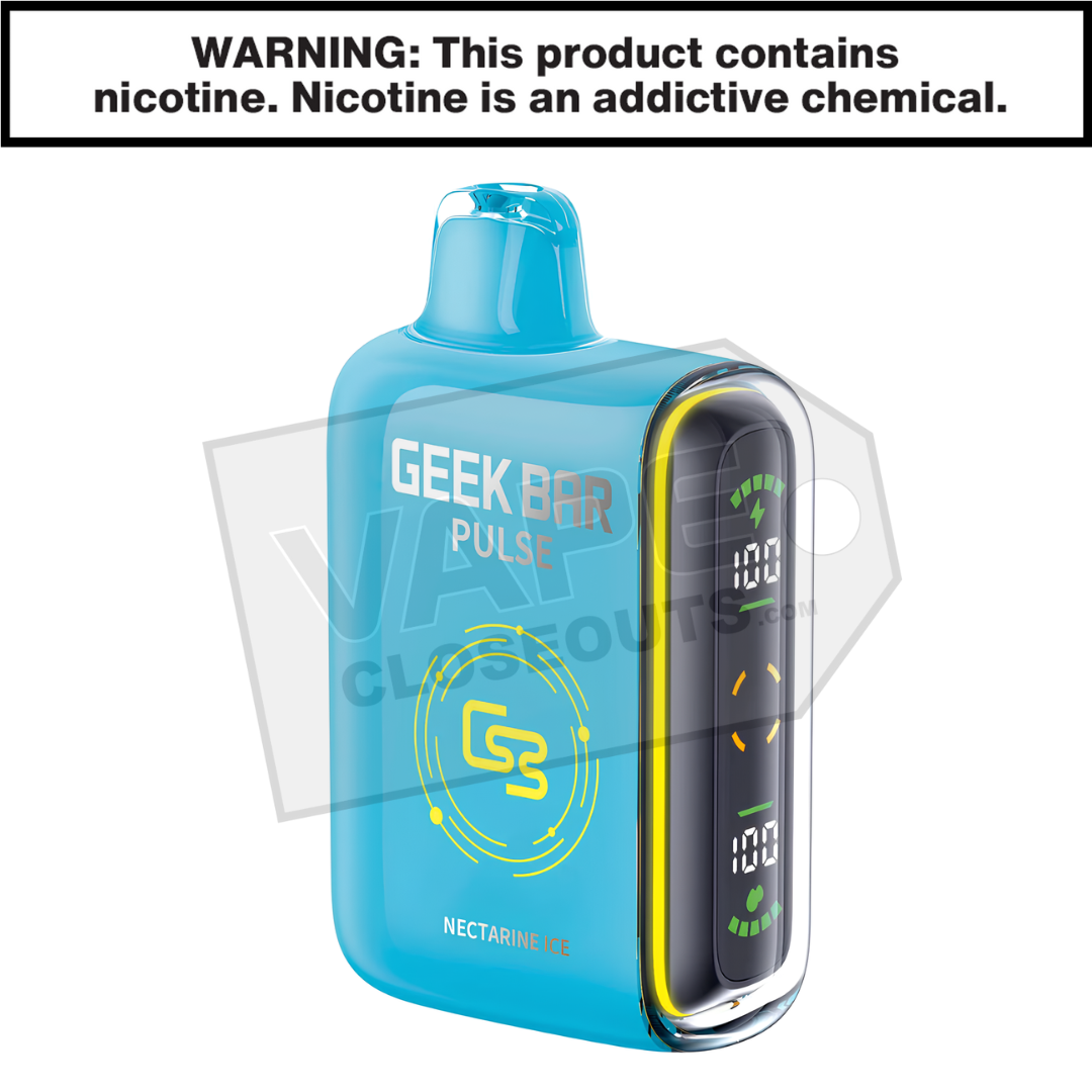 Geek Bar Pulse Nectarine Ice Disposable Vape