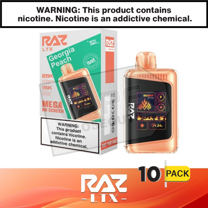 Georgia Peach RAZ LTX 25K Disposable Vape Georgia Peach RAZ LTX 25K Disposable Vape