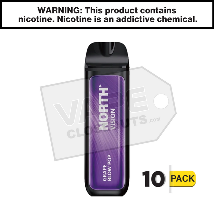 Grape Blow Pop North Vision 15k Disposable Vape Grape Blow Pop North Vision 15k Disposable Vape