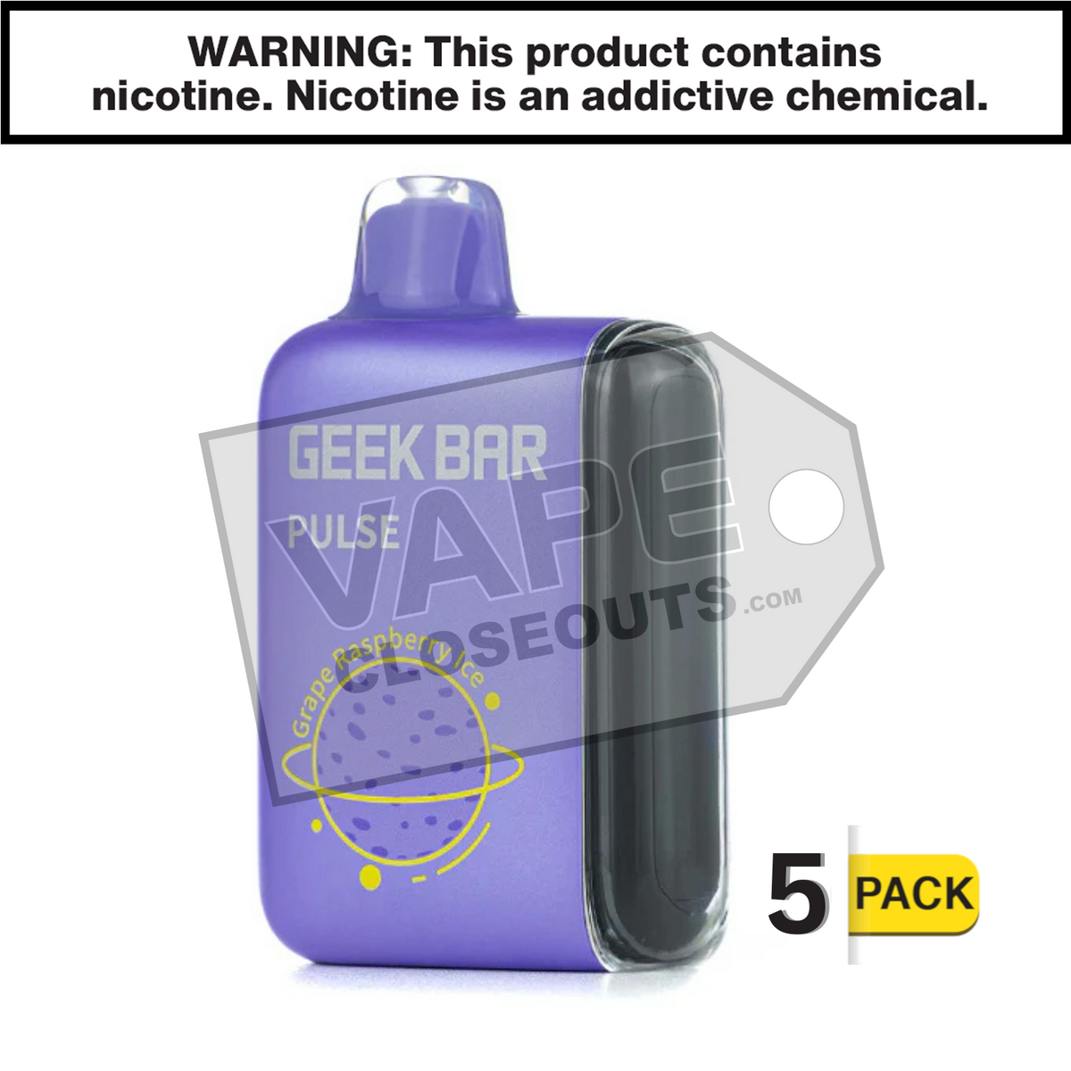 Grape Raspberry Ice Geek Bar Pulse Disposable Vape Grape Raspberry Ice Geek Bar Pulse Disposable Vape
