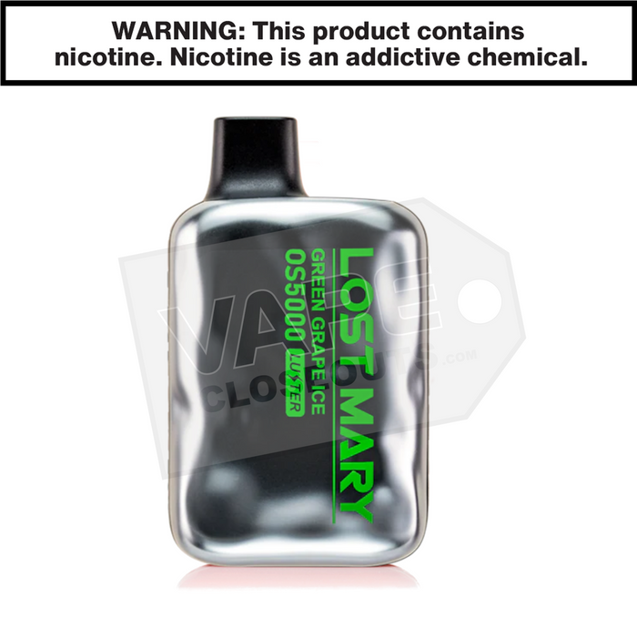 Lost Mary Luster Flavors Green Grape Ice Luster Edition Lost Mary OS5000 Disposable Vape Lost Mary Lost Mary Luster Flavors Green Grape Ice Luster Edition Lost Mary OS5000 Disposable Vape Lost Mary