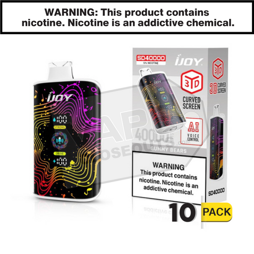 Gummy Bears iJoy Bar SD40000 Disposable Vape 10 pack