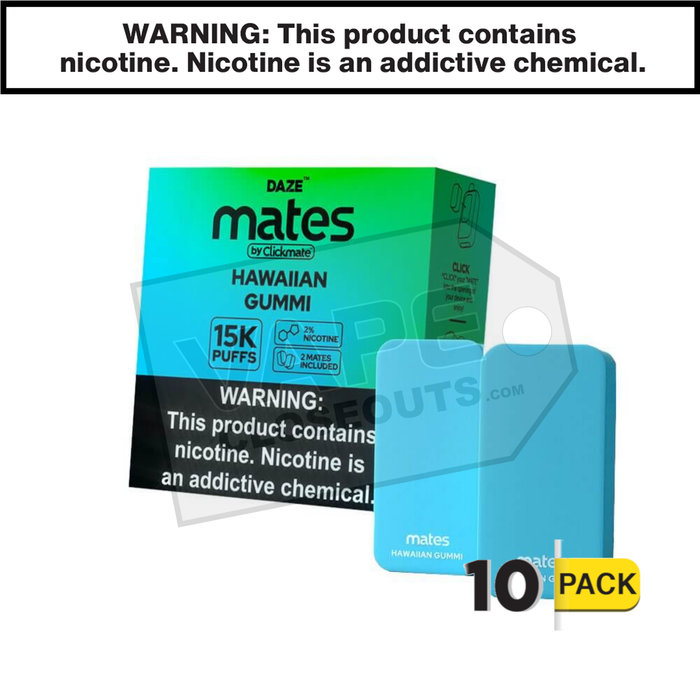 Hawaiian Gummi 7 Daze Clickmate Mates Pod 2% Nicotine 10 Pack