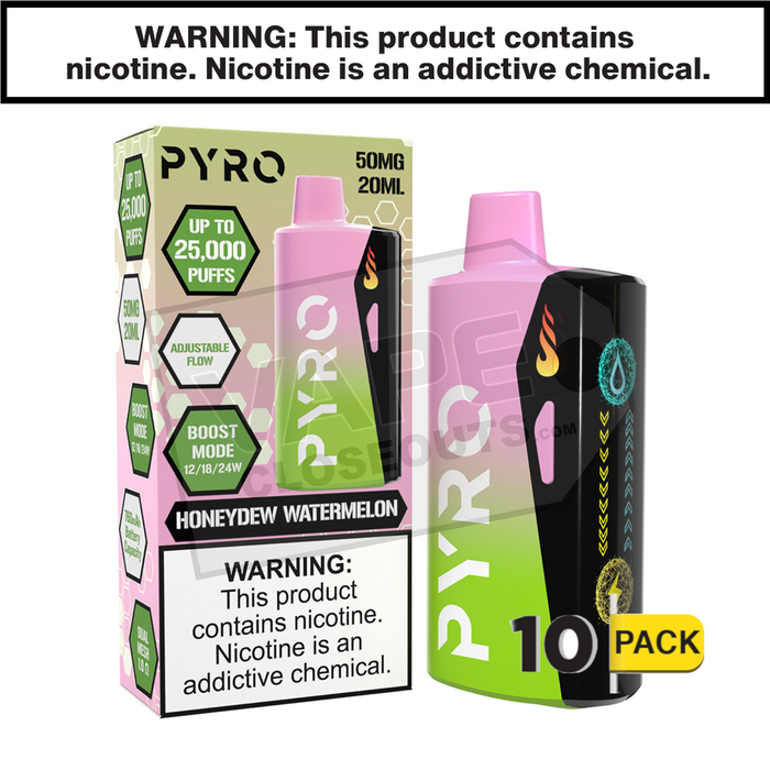 Honeydew Watermelon Pyro Boost 25K Disposable Vape