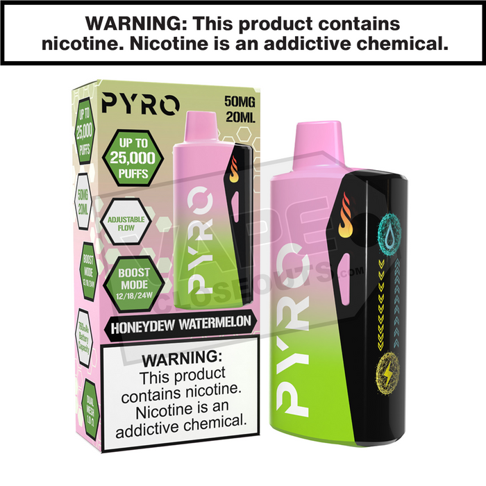 Honeydew Watermelon Pyro Boost 25K Disposable Vape