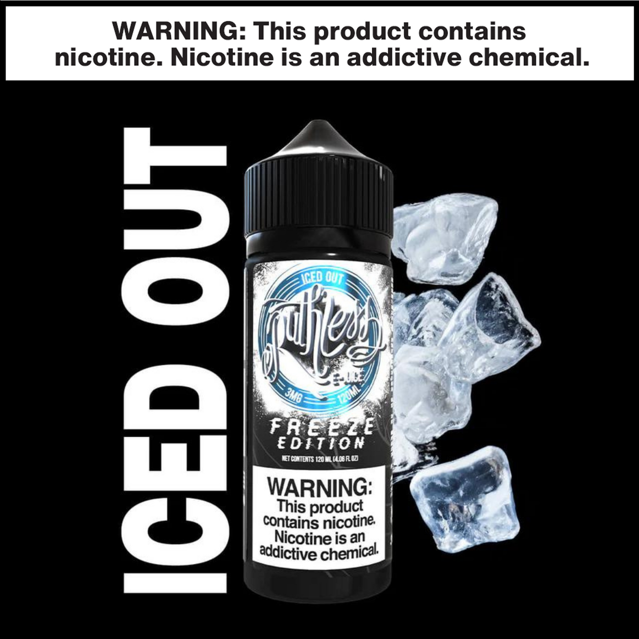 Iced Out Freeze Ruthless eJuice 120mL Freebase