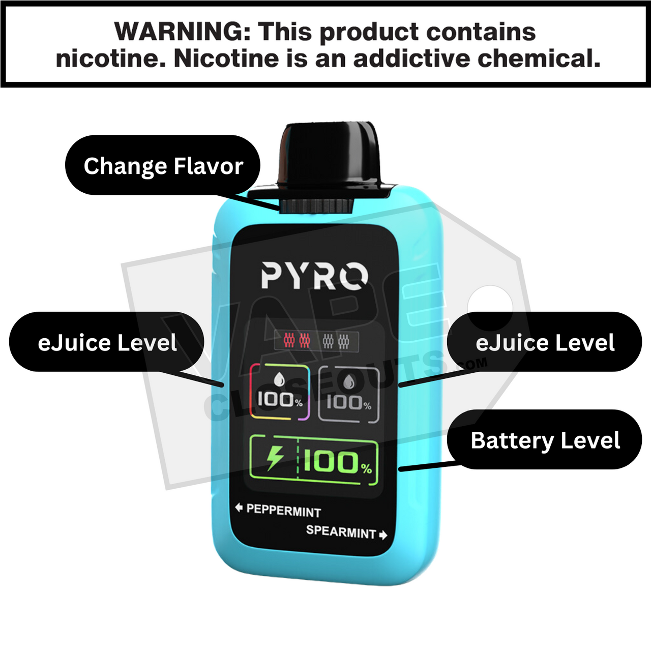 Infographic pyro duo disposable vape 30000 30k puffs