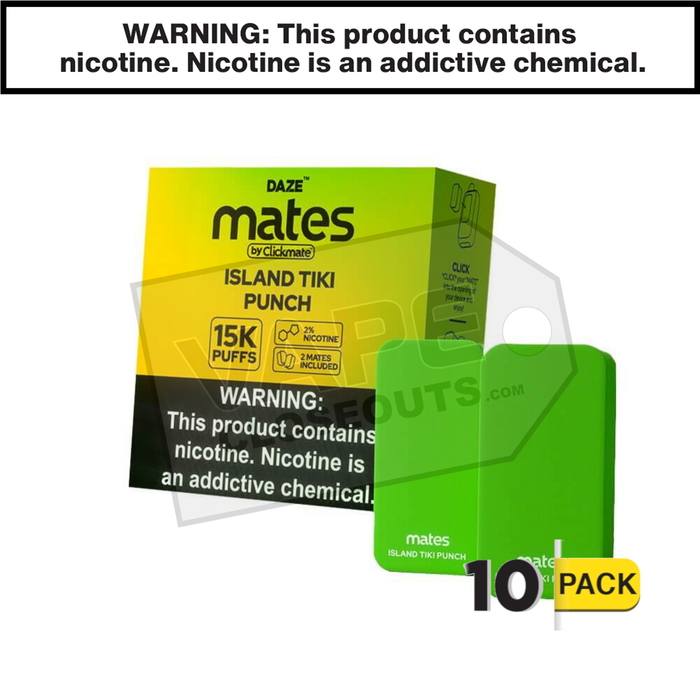 Island Tiki Punch 7 Daze Clickmate Mates Pods 2% Nicotine 10 Pack