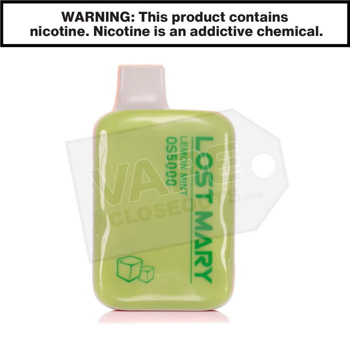Lemon Mint Frozen Edition Lost Mary OS5000 Disposable Vape Lemon Mint Frozen Edition Lost Mary OS5000 Disposable Vape