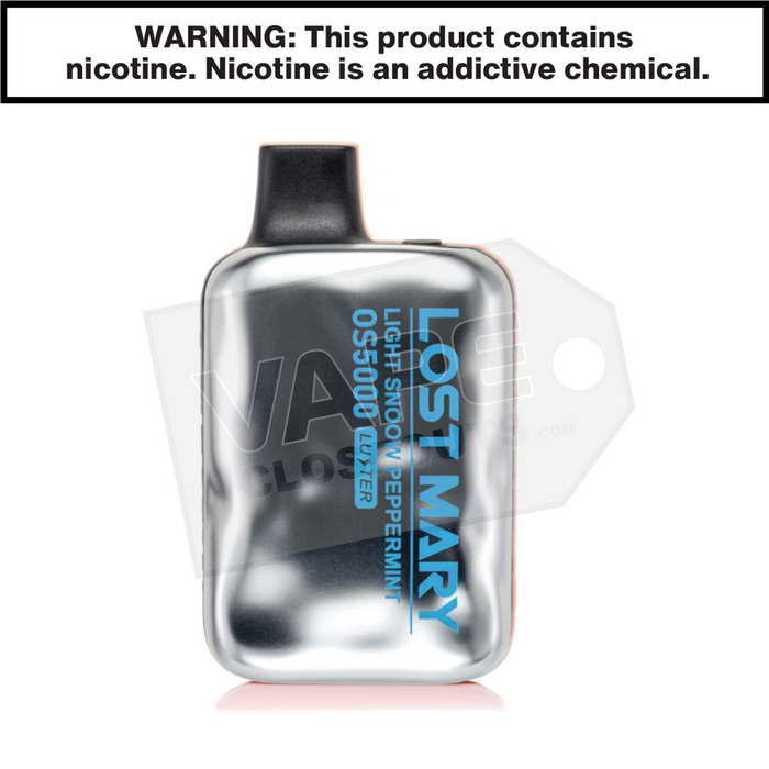 Light Snoow Peppermint Luster Mint Edition Lost Mary OS5000 Vape Light Snoow Peppermint Luster Mint Edition Lost Mary OS5000 Vape