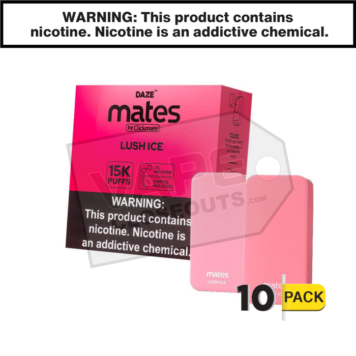 Lush Ice 7 Daze Clickmate Mates Pods 2% Nicotine 10 Pack