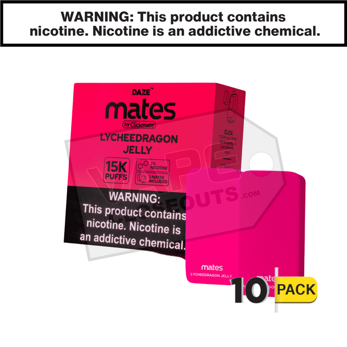 Lychee Dragon Jelly 7 Daze Clickmate Mates Pods 2% Nicotine 10 Pack