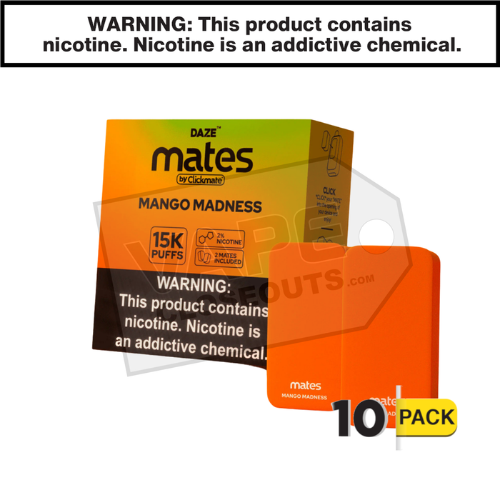 Mango Madness 7 Daze Clickmate Mates Pods 2% Nicotine 10 Pack